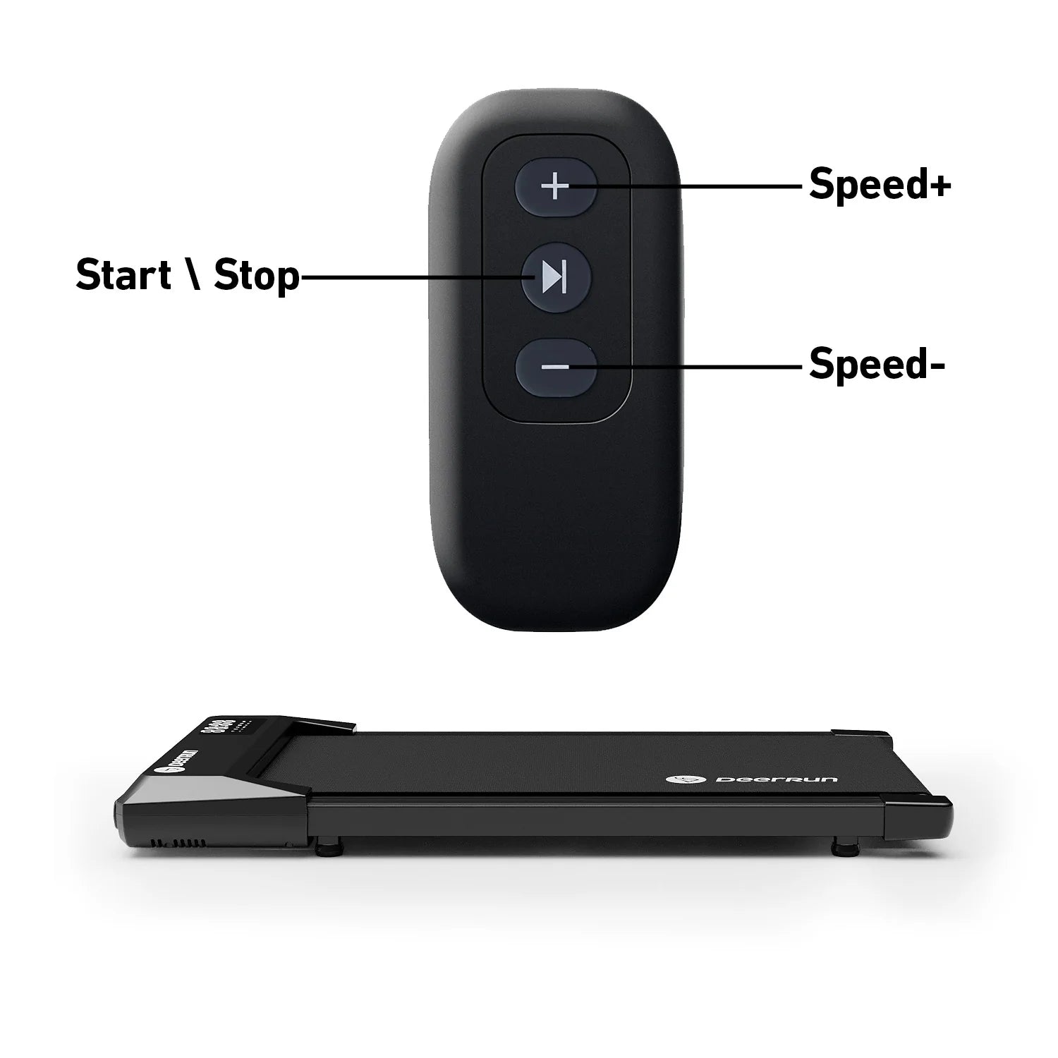 Deerrun Q1 Urban plus Smart Walking Pad Treadmill with Remote Control - 350 Lbs