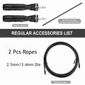 Weighted Jump Rope Skipping Rope Tangle-Free Speed Rope with Ball Bearings for Exercise Fitness Adjustable Rapid Speed Jump Rope